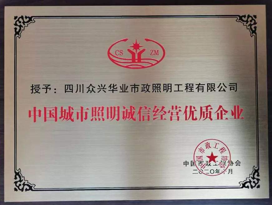 诚信经营优秀企业